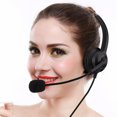 thumbnail image 1 of Telephone Headset  Call Center Headphones  Mute Function Call Center USB Headset Noise Cancelling USB Call Center Headset with Microphone, 1 of 9