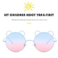 thumbnail image 4 of Guardurnaity Gafas de sol para niños Forma de animal de metal Almohadilla para la nariz Moda Lavable Gafas reutilizables Gafas de viaje Azul Rosa Cadenas y cordones para anteojos rosa verde Guardurnaity AP011615-03, 4 of 6