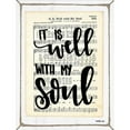 thumbnail image 3 of Imperfect Dust 12x14 Black Modern Framed Museum Art Print Titled - It Is Well with My Soul, 3 of 5