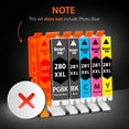thumbnail image 2 of Cartuchos de tinta Smart Ink compatibles con Canon 281 280 (paquete de 5), 2 of 7
