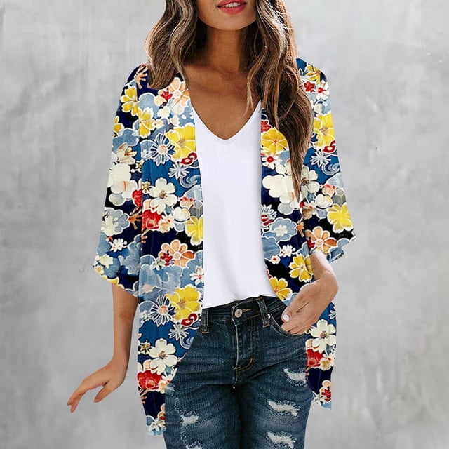 NJDVHB Cardigan d'Hiver pour Femmes, Blouse Décontractée à Manches Longues avec Poche