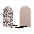 thumbnail image 2 of Lsque Daisies Flowers Printed Wood Bookends,Non-Skid Bookend for Shelves,Heavy Duty Support Bookends,Non-Slip Foam Pads for Office, Home, and Library,1 Pair, 2 of 8