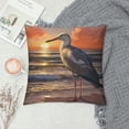 thumbnail image 2 of Seagull Print Throw Pillow Covers Soft Corduroy Pillowcase Decorative Cushion Cover Modern Square Cushion Cases for Living Room Bed Sofa Bedroom Pillow Included, 2 of 5
