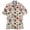 Khaki, variant on BUWTTER Mens Shirts Button Down Printed Casual Short Sleeve with Patterns Comfortable Versatile Outfit Choice Green Shirt L