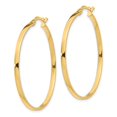 thumbnail image 2 of 14K 2mm Polished Hoop Earrings, 2 of 2