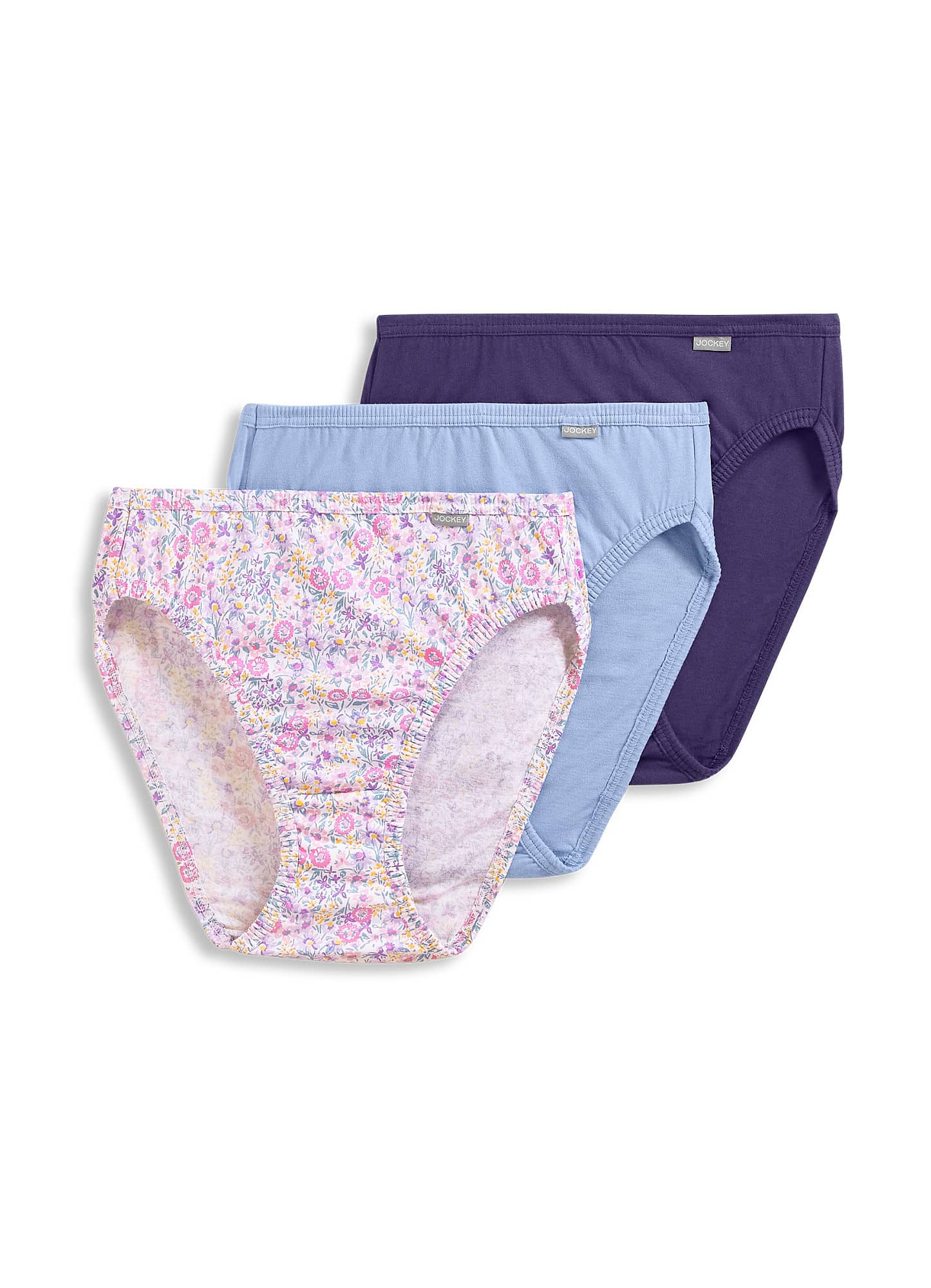 Jockey Women Plus Size Elance French Cut 3 Pack