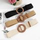 thumbnail image 2 of 3 Pcs Woven Belts For Women Braided Belt Wide Belt Boho Belt Braided Belt Womens Waist Belt For Dresses And Jeans, 2 of 4