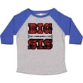 thumbnail image 3 of Inktastic Big Sis Buffalo Plaid Sister Girls Toddler T-Shirt, 3 of 5