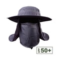 thumbnail image 3 of Unisex Fishing Cap Windproof Detachable Ear Neck Cover Sun Visor Hats, 3 of 4