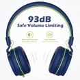thumbnail image 4 of Auriculares intraurales AILIHEN I35 para niños, seguros, volumen 93 dB, azul y verde, 4 of 5