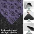 thumbnail image 3 of Purple Gothic Bat Pattern Kitchen Rugs Sets Of 3,Kitchen Runner Rugs Non Skid Washable,Decorative Kitchen Floor Mats for Kitchen,Sink,Laundry,17"x30"+ 17"x47" + 17"x59", 3 of 6
