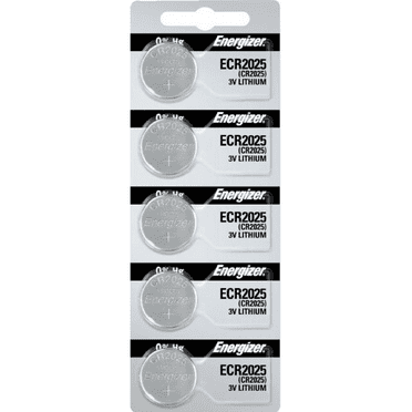 Energizer CR2025 3V Lithium Coin Cell Battery (5 Count)