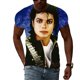 thumbnail image 1 of Camiseta con estampado 3D de Michael Jackson para hombre, camisa de cuello redondo de manga corta, ropa de calle Harajuku de gran tamaño, camisetas para niños, 1 of 4