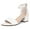 Noelle White Smooth, variant on Women's Low-Chunk Low Heel Dress Shoe Ladies Ankle Strap Pump Sandal-Noelle Low-Chunk Low Heel-White Smooth-7.5