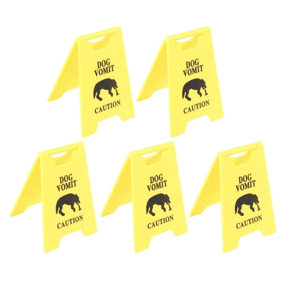 5 Pcs Panneau de Vœux pour Chat, Décoration de Panneau d'Avertissement pour Chat, pour Propriétaires d'Animaux, Chats et Chiens, Décoration de Panneau de Vœux pour Maison et Table 2.64 X 3.94 Po