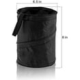 thumbnail image 2 of Cubo de basura plegable compacto para coche de color negro, 2 of 5