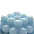 thumbnail image 3 of Velas perfumadas pequeñas hechas a mano velas de burbujas geométricas que se queman durante mucho tiempo para la decoración de la cena del hogar Azul, 3 of 3