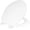 White, variant on CHURCH Toilet Seat, Easy Clean Hinges Release for Deep Cleans, Durable Enameled Wood Seat, Round, White