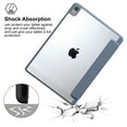 thumbnail image 4 of JYtrend Shockproof Case for iPad 10th Generation (10.9 inch), Smart Cover Stand Transparent Clear Back Shell for A2696 A2757 A2777 (Purple Gray), 4 of 6