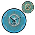 thumbnail image 2 of Indoor 12' Voice-Activated Luminous Decoration Wall Clock With LED Night Light Adorable Little Dog Wearing Victorian, 2 of 8