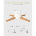 thumbnail image 4 of Tree Nest Christmas Tree Stand Base for Real 10ft Trees Nordic Style Decoration Timber, Large (White), 4 of 6