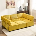 thumbnail image 6 of Modular Couch with Reversible Chaise, Soft and Smooth Corduroy - Create a Relaxing Atmosphere in Living Room, 6 of 6
