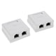 thumbnail image 1 of 2Pcs 2 puertos cat six Network / Internet Cable Wall Surface Mount Caja compacta, 1 of 9