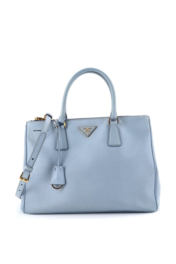 Pre-Owned Double Zip Lux Tote Saffiano Leather Medium By Rebag