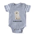 thumbnail image 1 of CafePress - Good Bichon Frise - Cute Infant Baby Football Bodysuit, 1 of 1