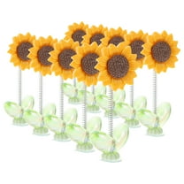 10 Pcs Sunflower Car Dashboard Decorations Shaking Sunflower Bobblehead Car Decor For Women Girl Car Interior Desk Ornaments
