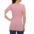 thumbnail image 2 of Rainbow Shops Female Adult V Neck Short Sleeve T Shirt Ambiance, Short Sleeves, V-Neck, T-Shirt, Solid, 2 of 2
