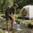 thumbnail image 4 of zhangmingg Small Stainless Steel Outdoor Camping Wok with Wooden Handle for High Temperature Non Stick Cooking, 4 of 8