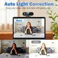 thumbnail image 5 of RONY 4K Webcam with 2 Microphones for Laptop, Autofocus Webcam with Noise-cancelling, Conference Streaming PC USB Webcam, Black, 5 of 10
