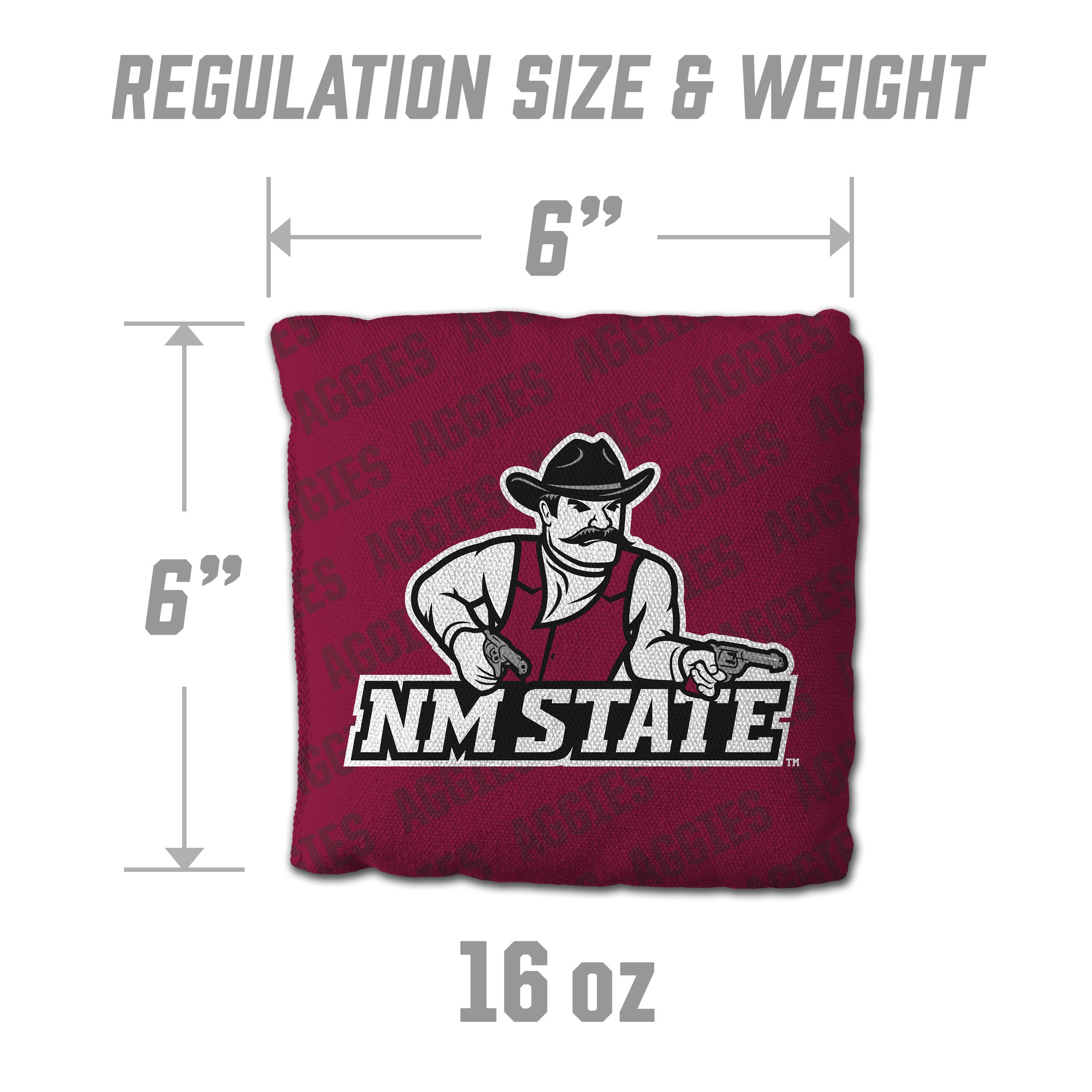 NCAA New Mexico St Cornhole Bags- 4PK- Maroon