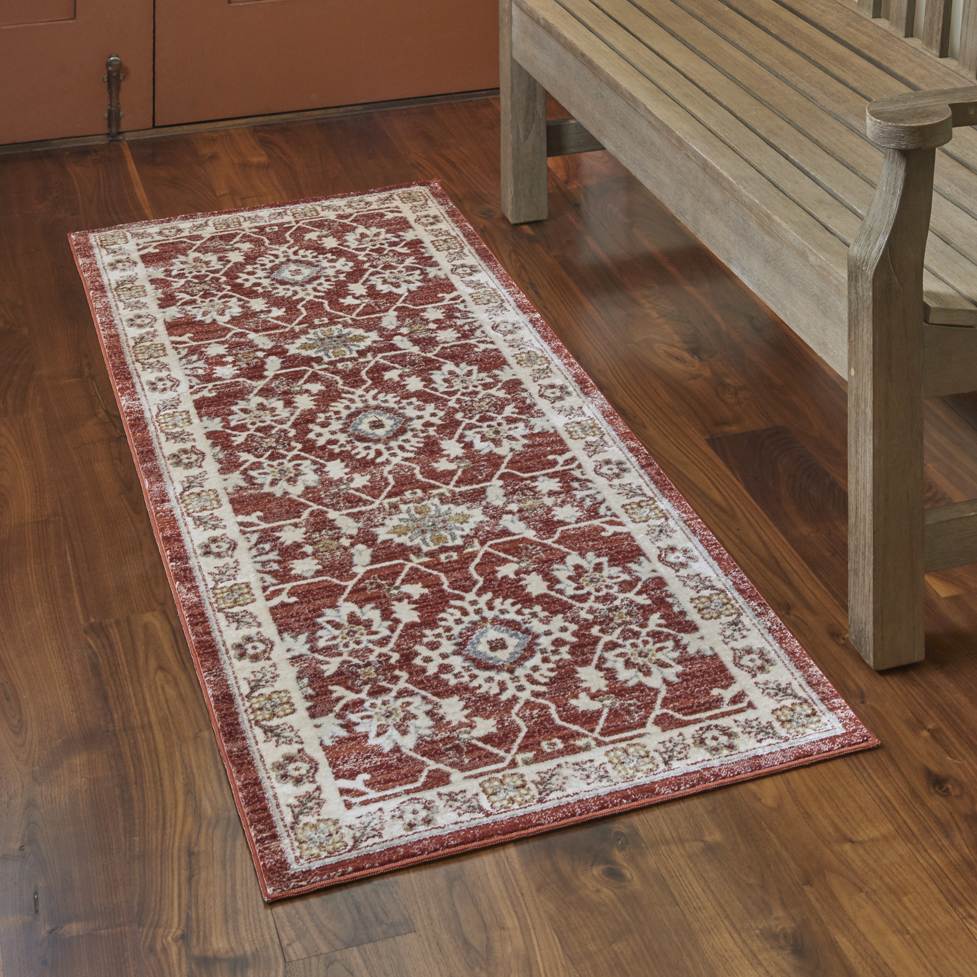 Gertmenian Hurston Southampton Terra Cotta Traditional Area Rug, 2x7