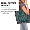 thumbnail image 2 of Easygdp Mandala Bolsas Tote para Mujer, Bolsos de Hombro para Viaje, Bolsos de Mano de Gran Capacidad para Compras y Trabajo, 2 of 8