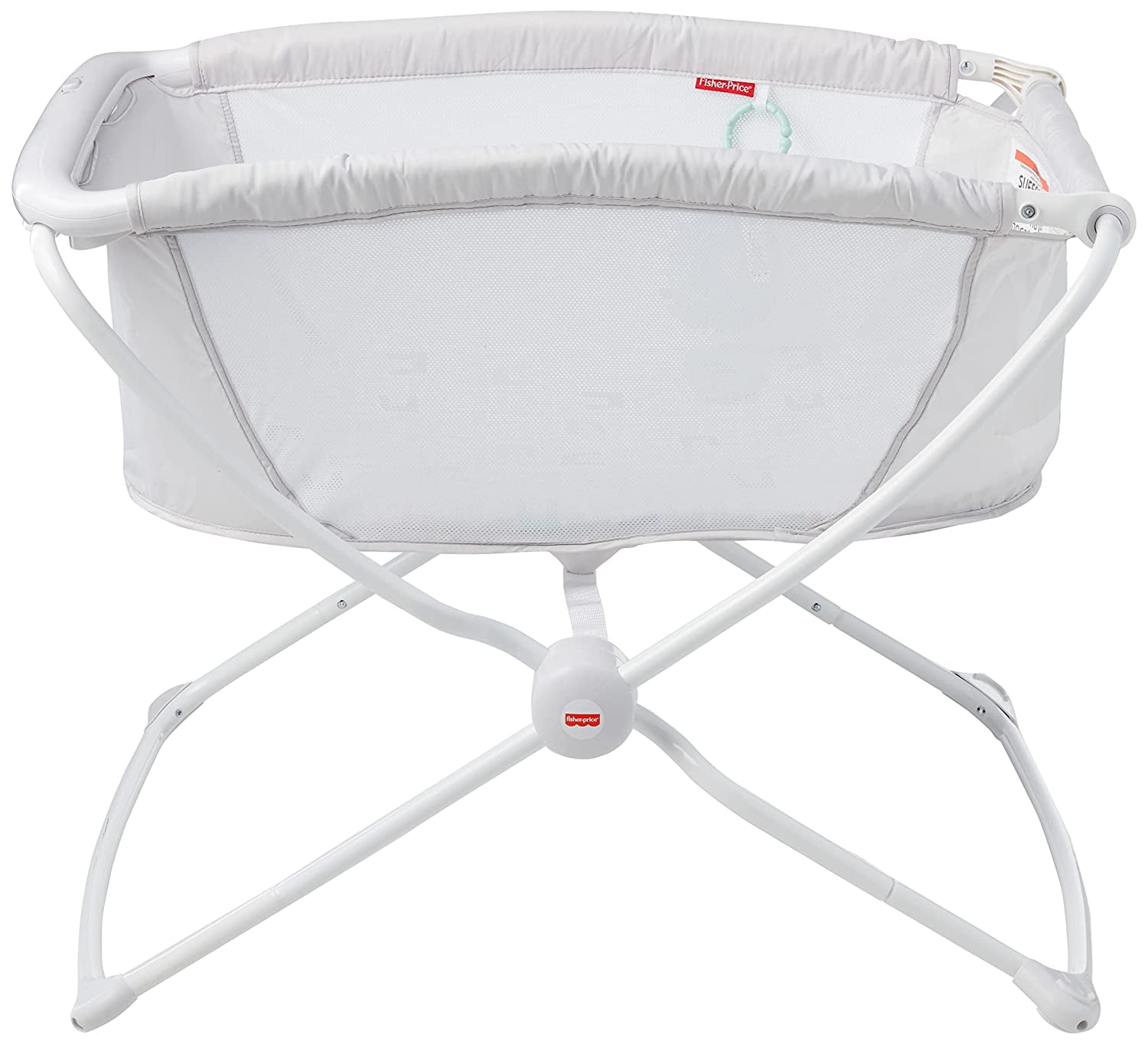 Fisher-Price Rock with Me Bassinet Color Scoops, Travel Baby Crib
