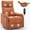 Orange, variant on Aukfa Swivel Rocker Recliner Glider Chair with Heat & Massage for Adults, Living Room, Orange