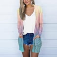 thumbnail image 3 of QUYUON Light Weight Cardigan Open Front Summer Clearance Long Sleeve Open Front Cardigan Dressy Cardigans Dresses Pocket Cardigan Jacket Style Q-3125 Fall Cardigan Sweater Outerwear Coat Light Blue XL, 3 of 5