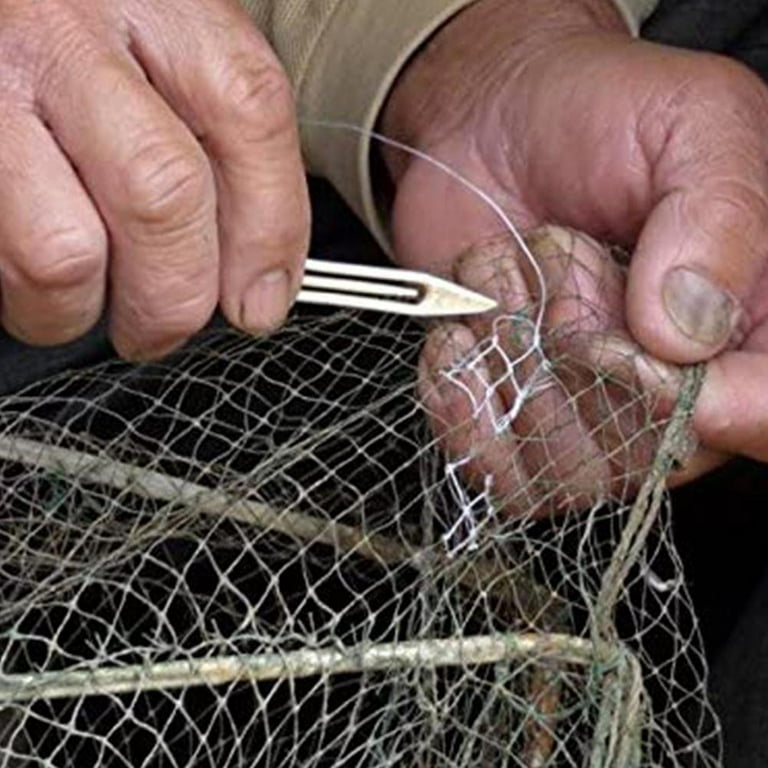 10x Fishing Netting Needle Repair Net Line Plastic M0J1 DIY shuttles D4x9