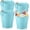 Light Blue, variant on 12 Pcs Large Galvanized Metal Buckets with Handles, 10 Inch Heavy Duty Round Steel Pails for Party, Wedding, Crafts, Utensils, Table Centerpieces, Pink