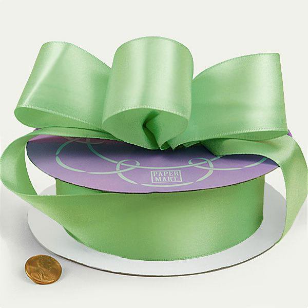 1 1/2" X 50 Yards Sea Green Double Face Satin Ribbon by Paper Mart