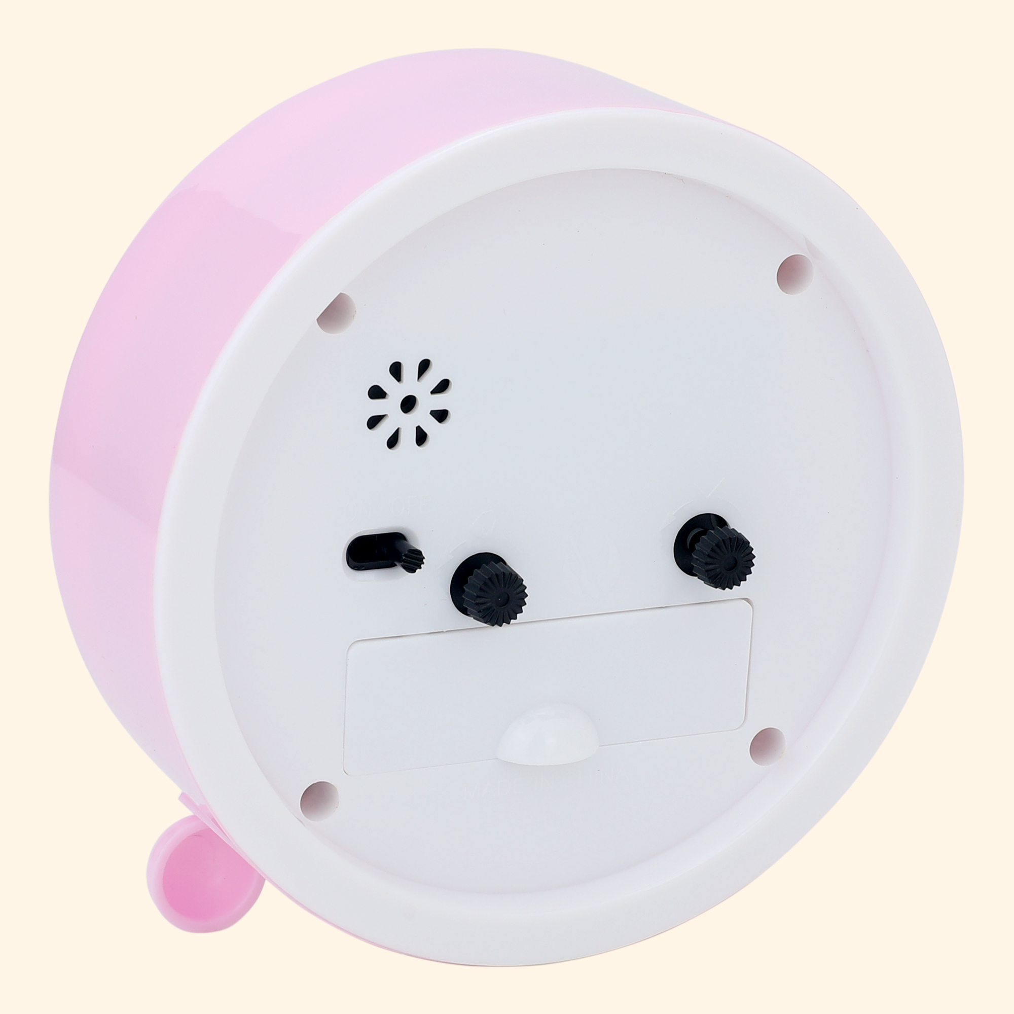 Unique Bargains Easy-to-Set Alarm Clock White 4.3"L x 1.6" x 4.3"H