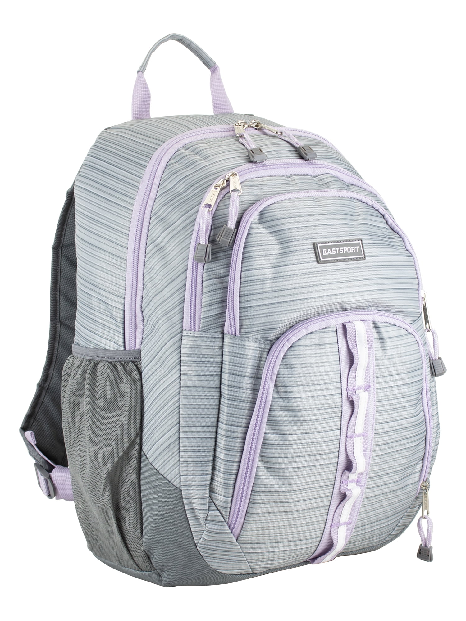 Eastsport Unisex Rally Sport 2.0 Backpack, Grey Pinstripe