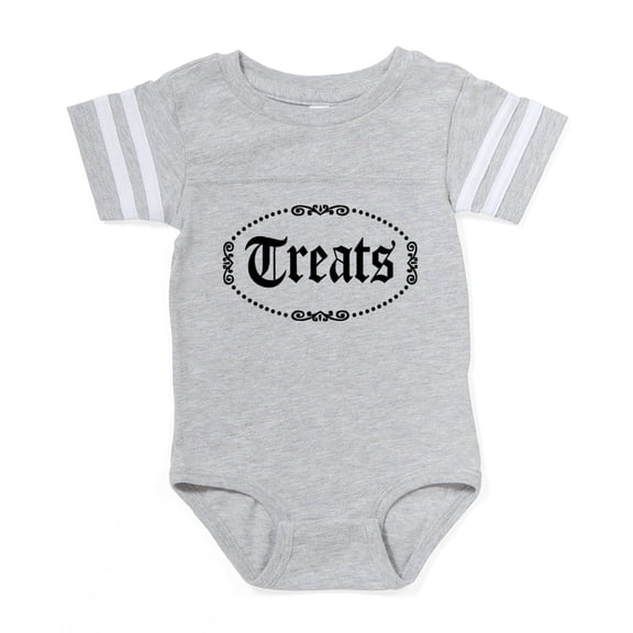 CafePress - Treats_Wh - Cute Infant Baby Football Bodysuit