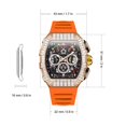 thumbnail image 4 of Rotating Bezel Watch Luminescent Automatic Date Analog Display Calendar Waterproof Men Automatic Watch, 4 of 5