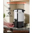 thumbnail image 2 of VEVOR Commercial Coffee Urn, 30 Cup 4.5 L Hot Beverage Dispenser with Dripless Faucet, Quick-Brewing Commercial Coffee Maker with Stainless Steel Liner, for Catering, Business, 2 of 9