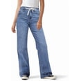 thumbnail image 3 of Aricy Wide Leg Jeans Woman Drawstring High Waisted Stretchy Y2k Baggy Jeans Casual Loose Denim Trousers Pants with Pockets, 3 of 4