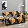thumbnail image 4 of Housse de Sofa Géométrique 1/2/3/4 Places Extensible en Spandex en Forme de L Housses de Sofa Méridienne Housse de Canapé d'Angle Protège-Meubles, 4 of 7