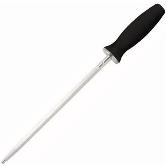 Mercer Culinary Genesis 10 inch Knife Sharpening Steel, Black